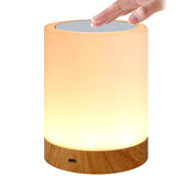 Lampe de chevet tactile à lumière blanche et couleurs