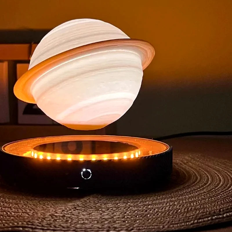 Lampe Saturne à lévitation magnétique