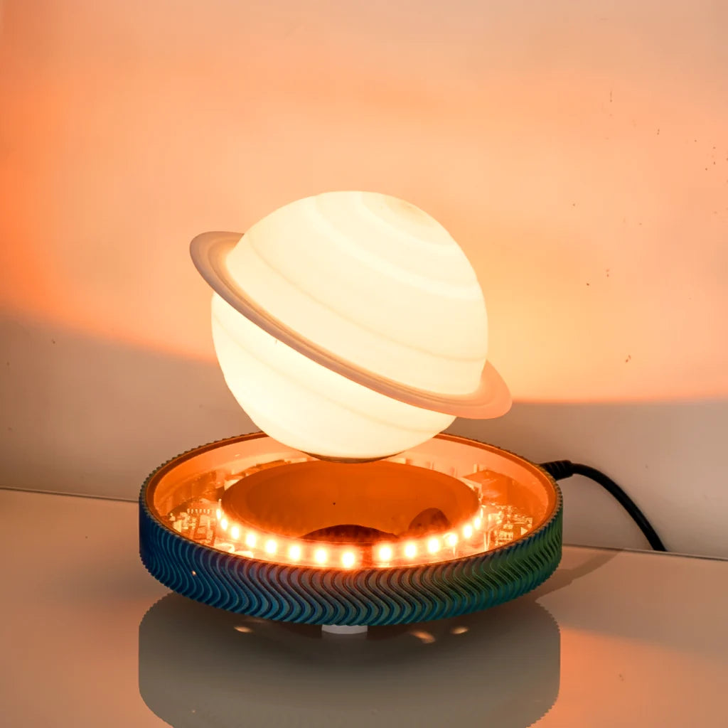Lampe Saturne à lévitation magnétique
